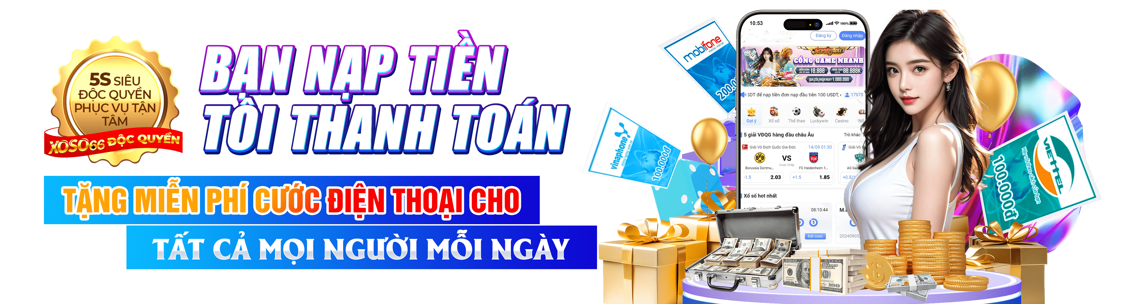 Hình ảnh quảng cáo của mm99 hiển thị nền tảng và các lợi ích