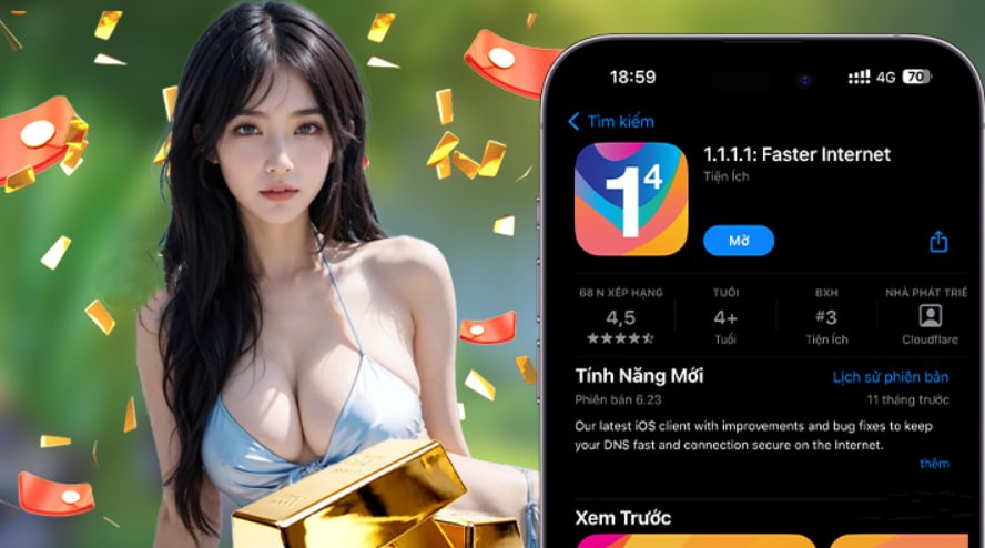 Hình ảnh quảng cáo của mm99 hiển thị nền tảng và các lợi ích